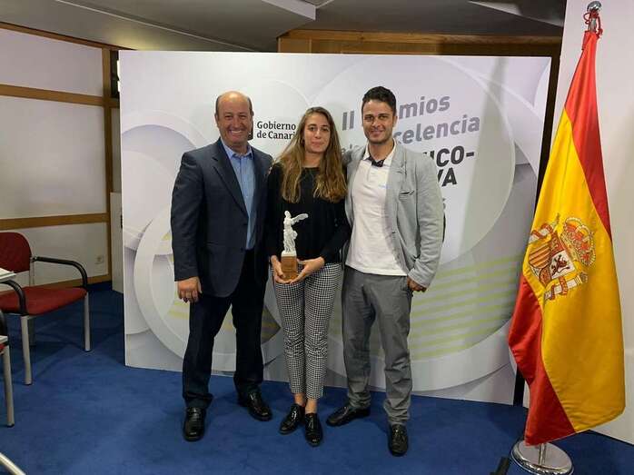 Carolina Rivero, en el acto del pasado lunes (Foto TA)